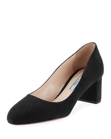 prada block heel pump 55mm|Prada slingback pumps.